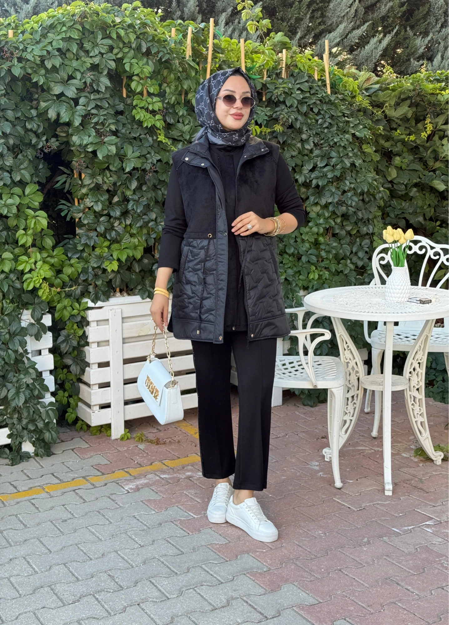 Pureva yeleği kürklü 3lü takim